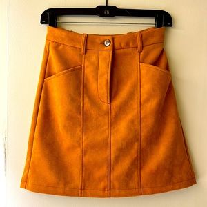 French Connection Bahati Suedette Mini Skirt